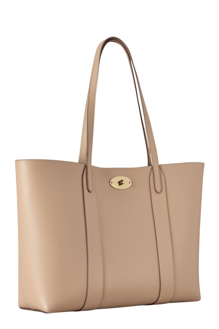 Mulberry Beige Bayswater Tote Small Classic Grain Leather Tote Bag