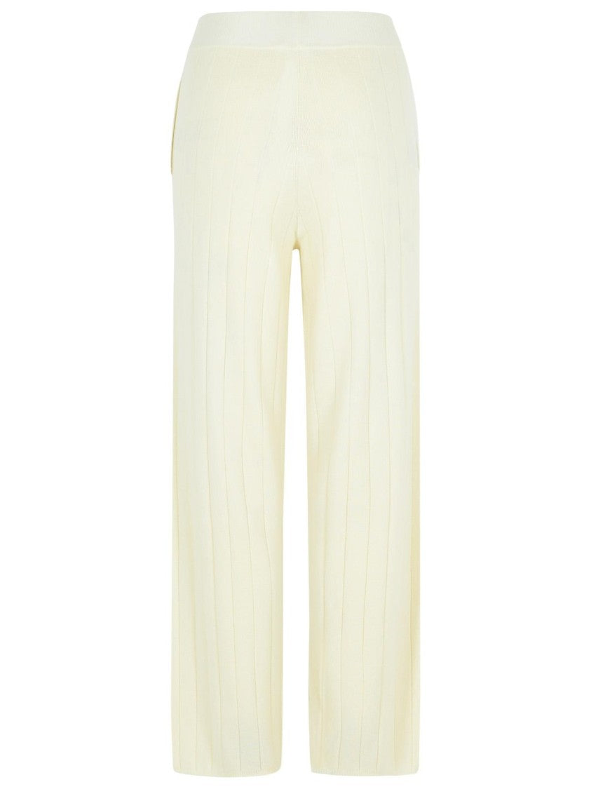 Max Mara 'Jardin' White Cachemire Jogger Pants