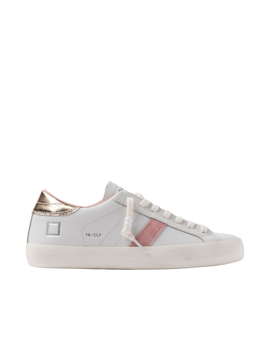 D.A.T.E Hill Low-Calf Sneakers In White Platinum