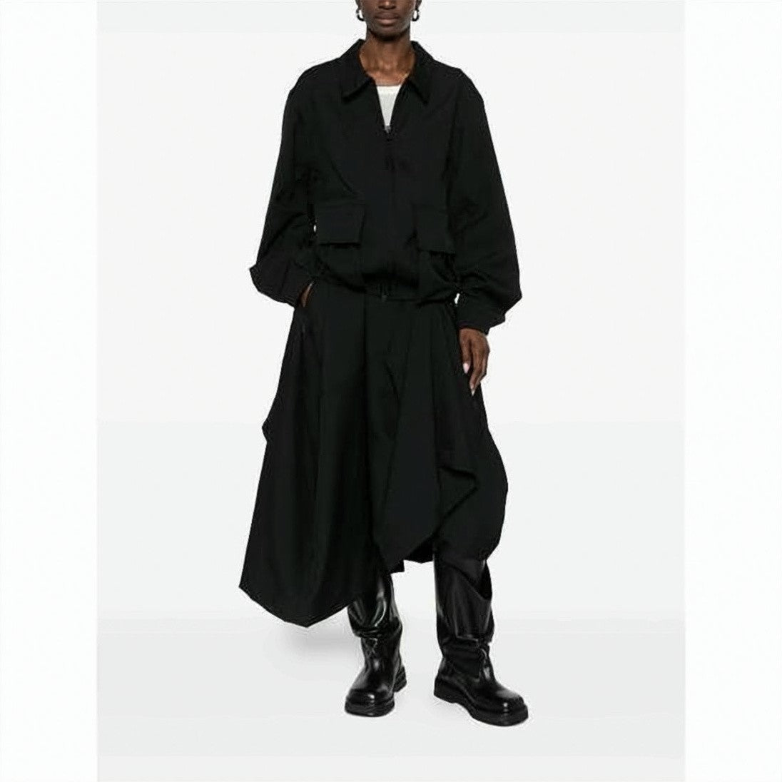 Y-3 Oversized Jacket With Functional Flap Pockets