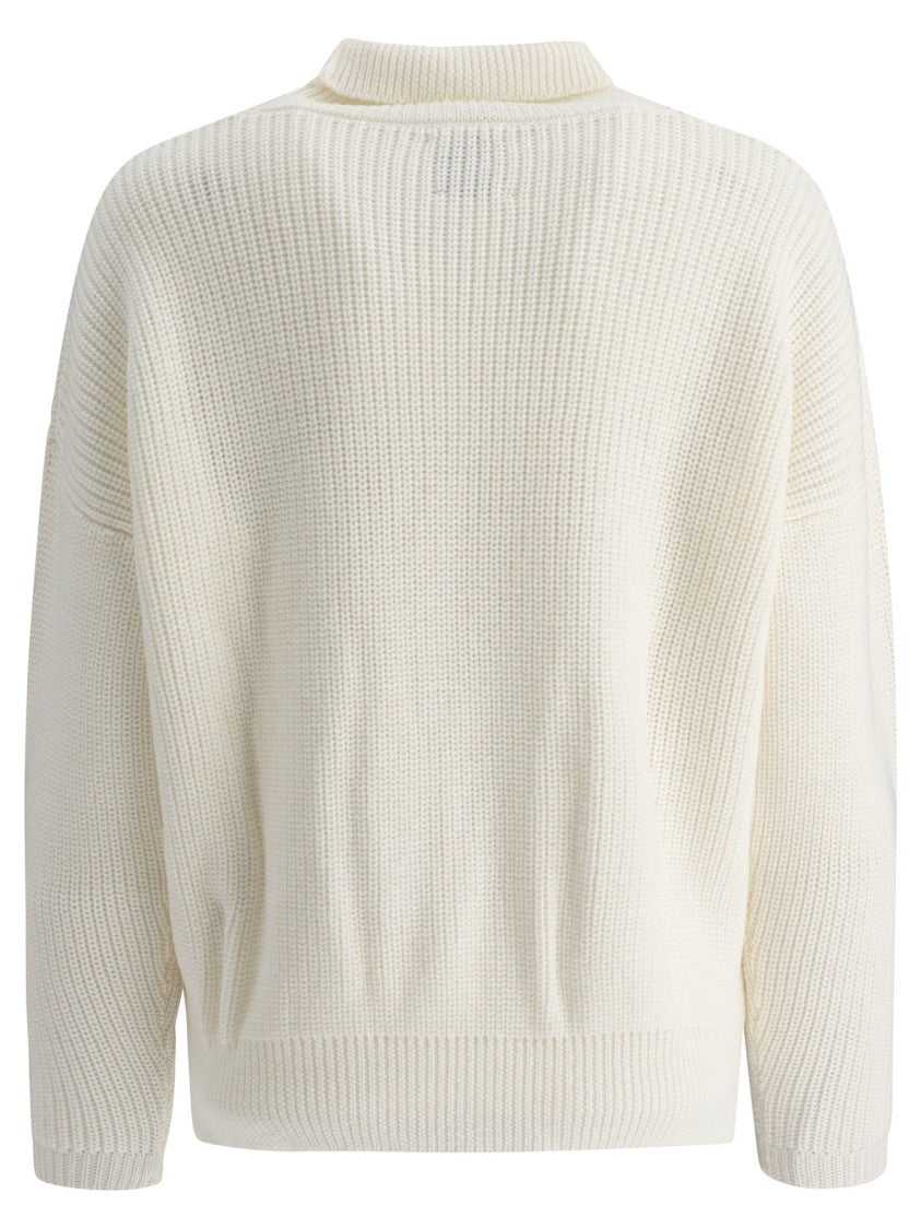 Rakki' Chunky Knit Sweater In Pure Merino Wool