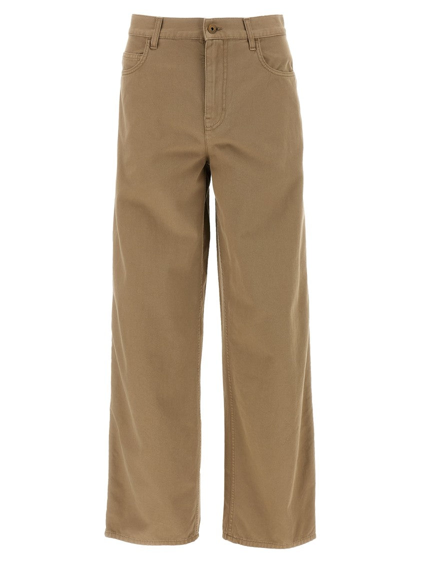 Burberry Straight Leg 5-Pocket Cotton Canvas Pants