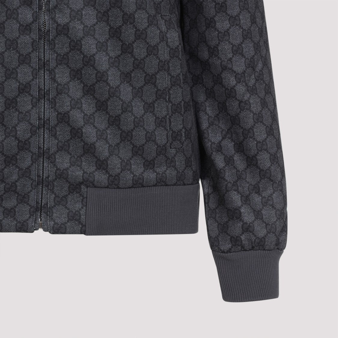 Gucci Black Gg Fullzip Sweatshirt