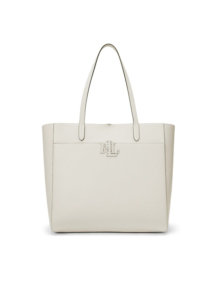 Lauren Ralph Lauren White Recycled Nylon Tote Bag