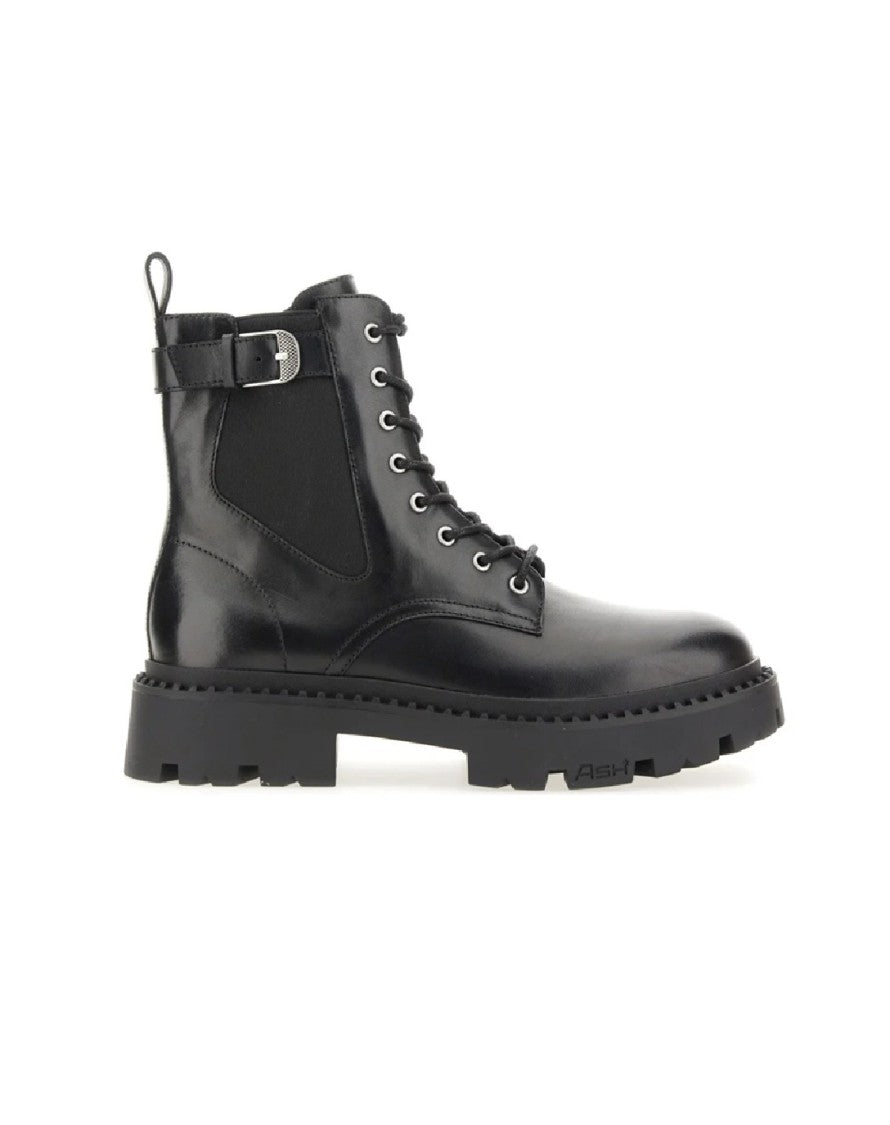 Ash Sole Lace-Up Boots With Buckle Detail