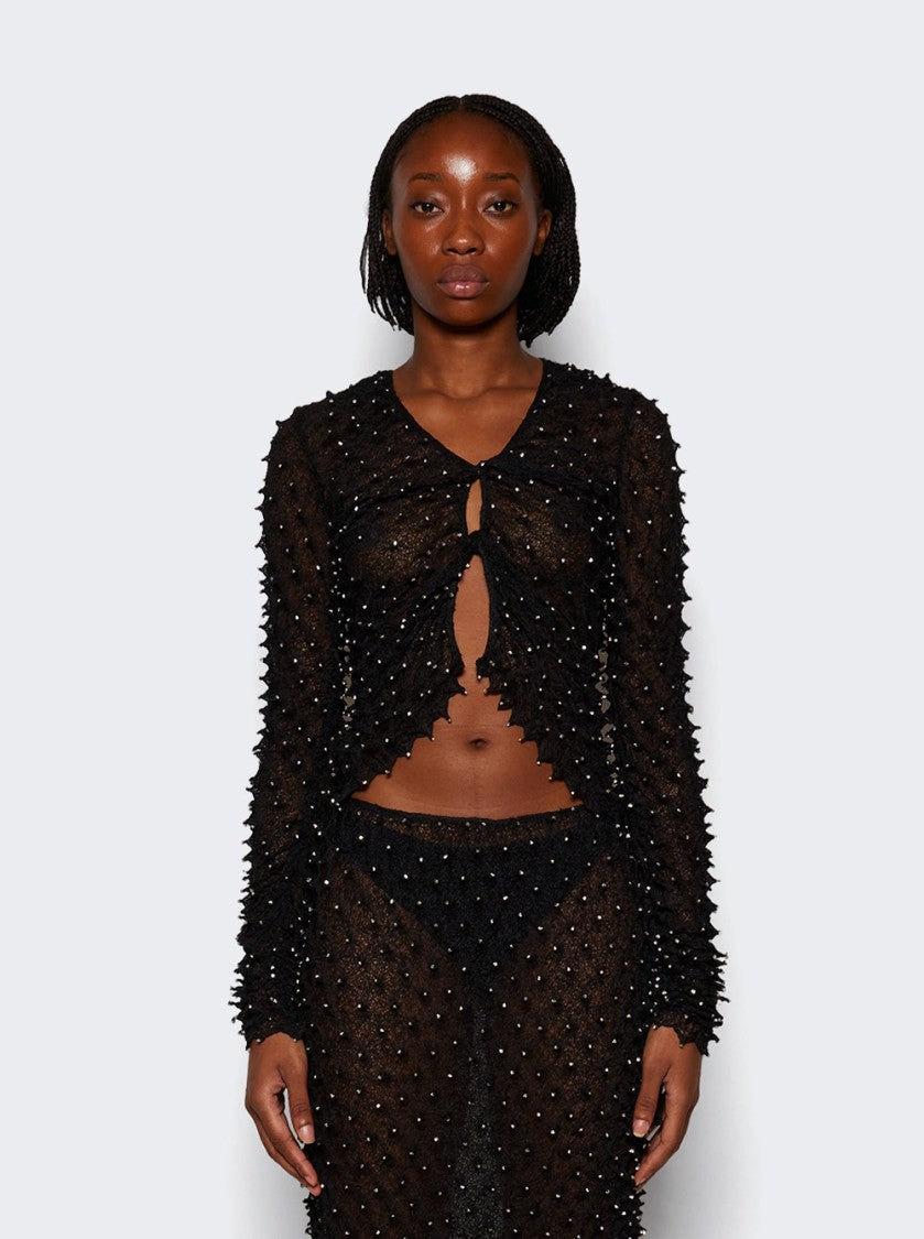 Christopher Esber Shibori Crystal Open Twist Top