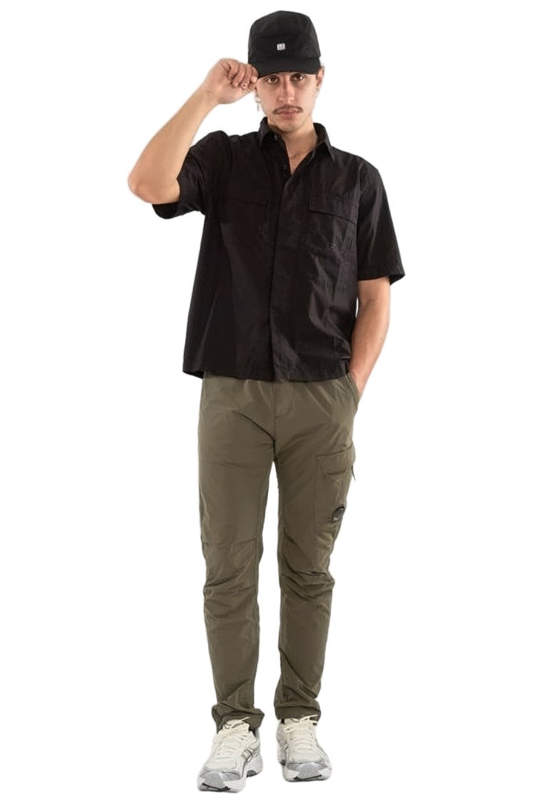 C.P. Company Boxy Fit Short-Sleeve Shirt With Classic Collar