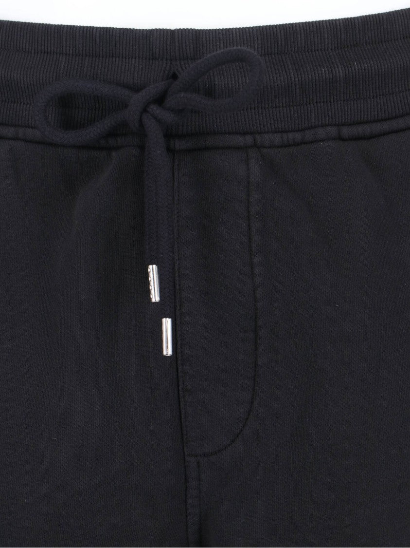 C.P. Company Straight-Cut Black Shorts With Structured Waistband And Functional Pockets