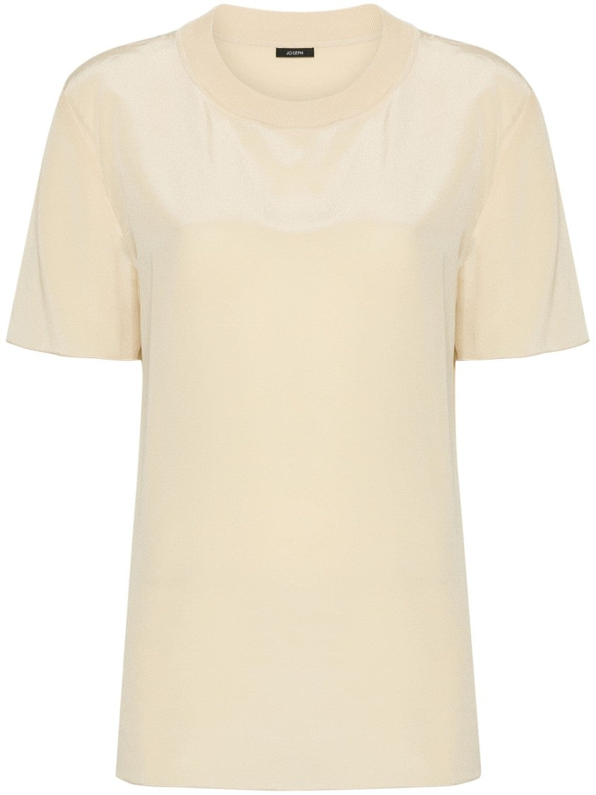 Joseph Relaxed-Fit Short Sleeve Crepe De Soie Blouse