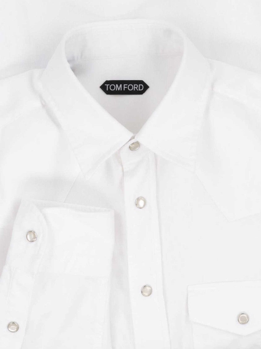 Tom Ford White Cotton Classic Shirt