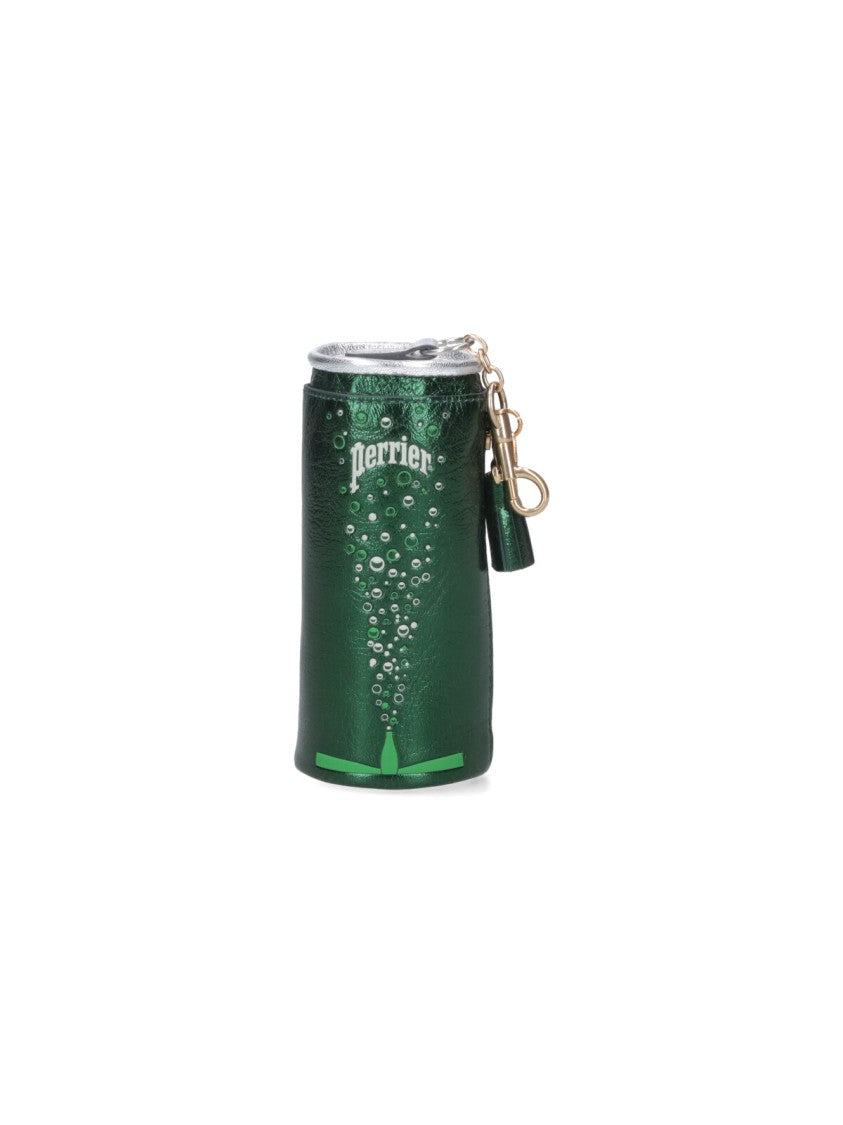 Anya Hindmarch Green Perrier Goat Leather Coin Purse