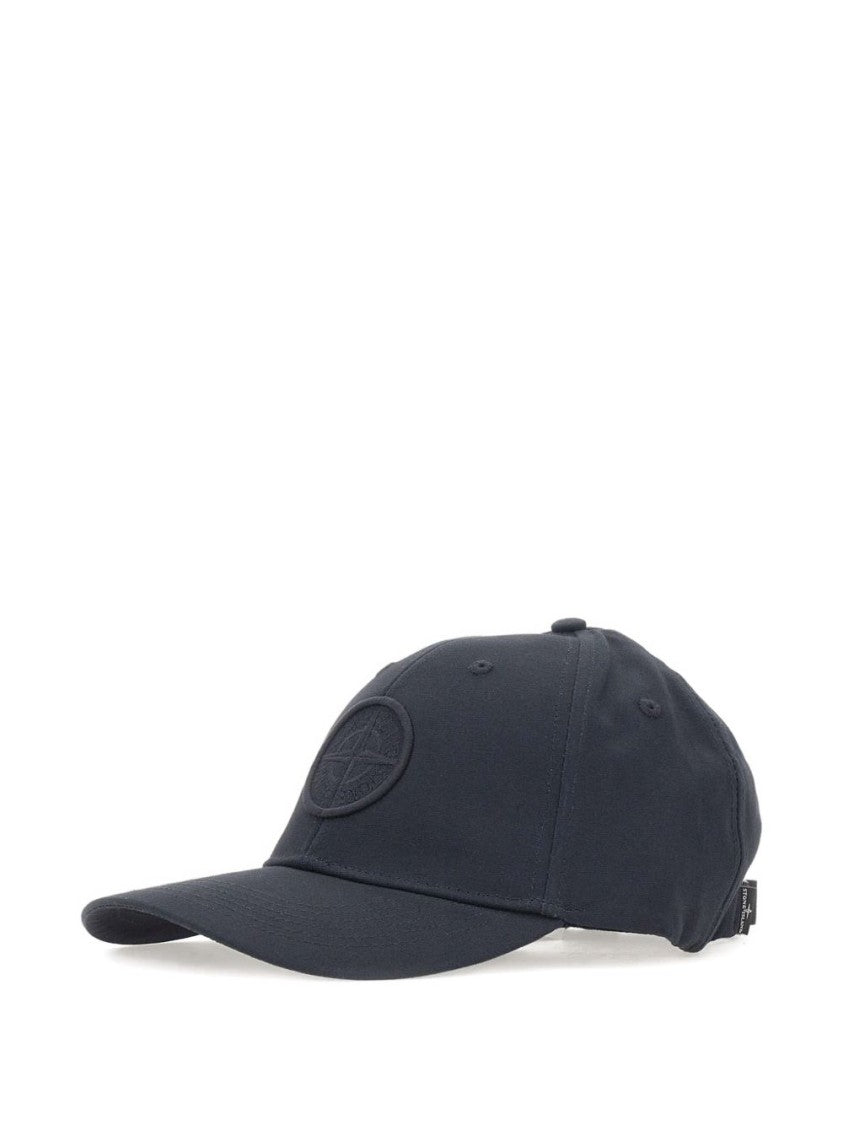 Stone Island Embroidered Logo Cotton Cap