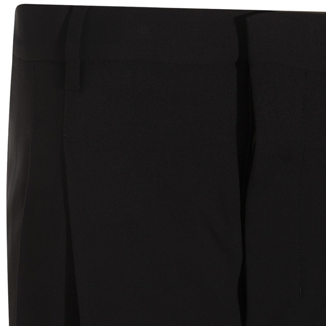 Ami Paris Tailored Black Shorts With Structured Waistband