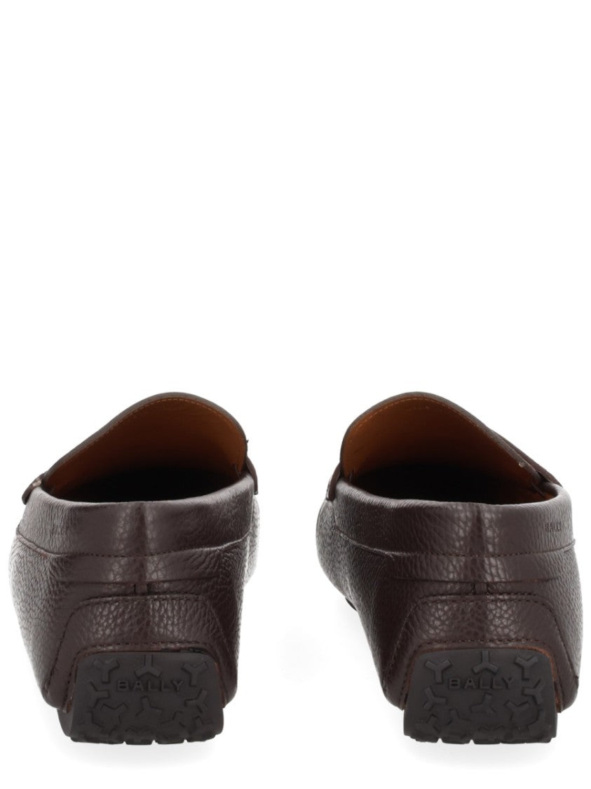 Bally Driver Pilot Brown Calf Leather Loafers