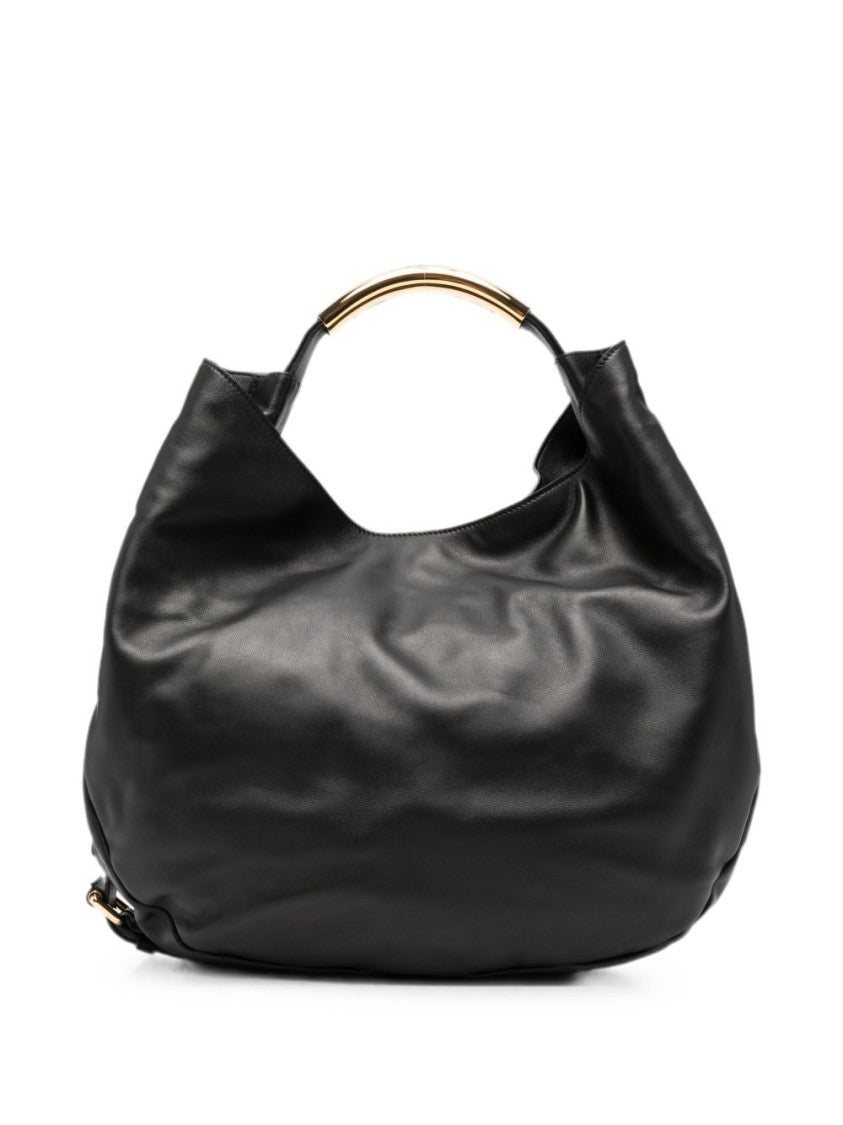 Moschino Slouchy Shoulder Bag - Black