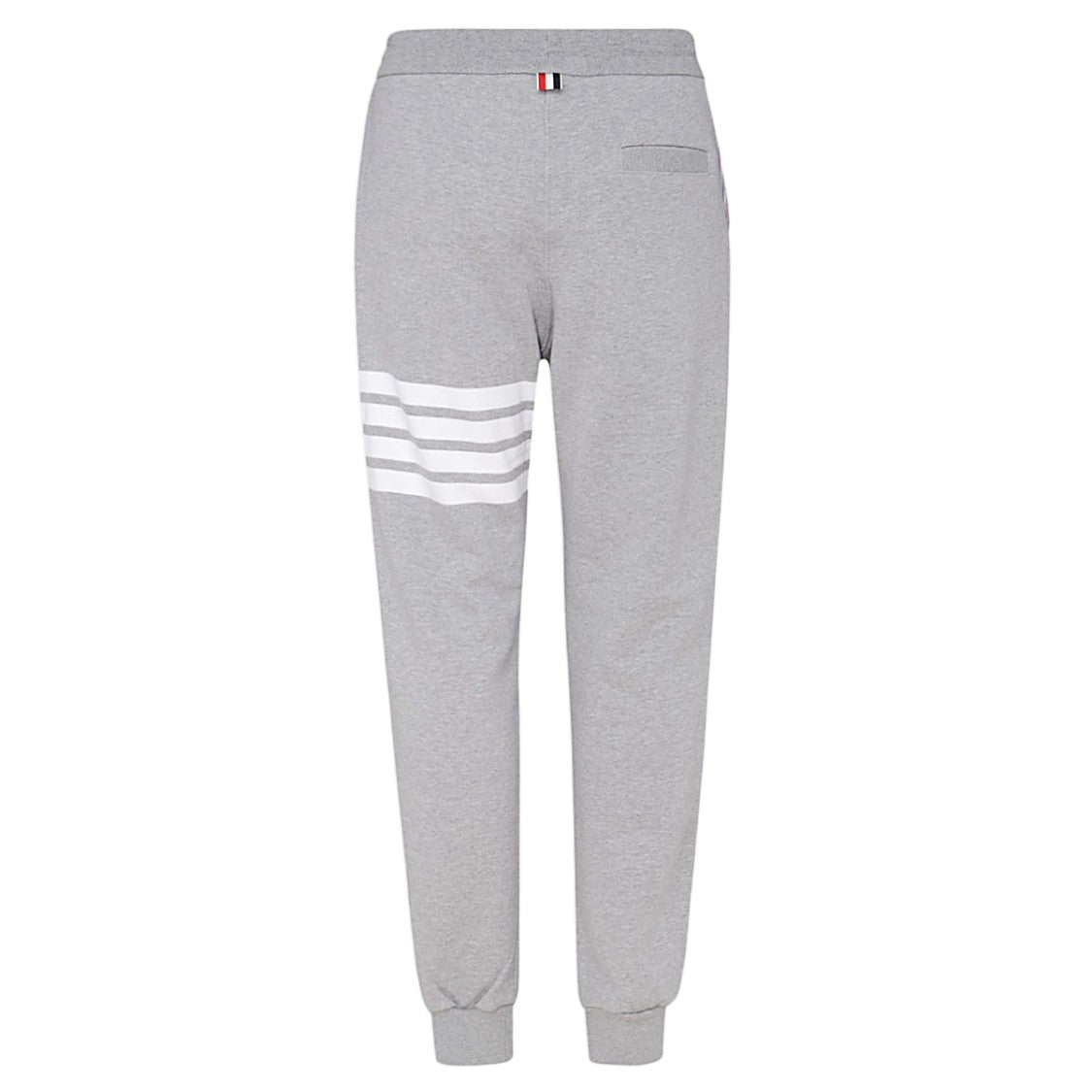 Thom Browne Relaxed Fit Grey Trousers With Ribbed Cuffs