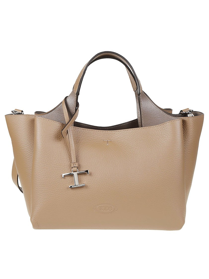 Tod's Mini Apa 2 Structured Brown Calf Leather Mini Bag