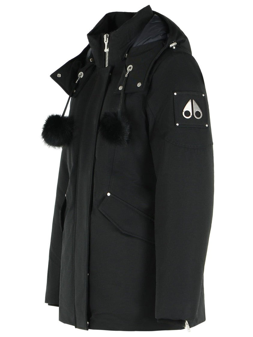 Moose Knuckles 'Original 3Q 2.0' Black Cotton Blend Down Jacket