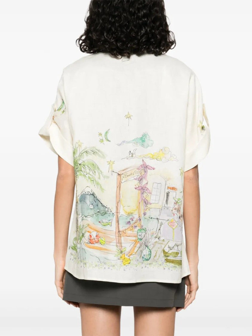 Alemais Whimsical Graphic-Print Shirt