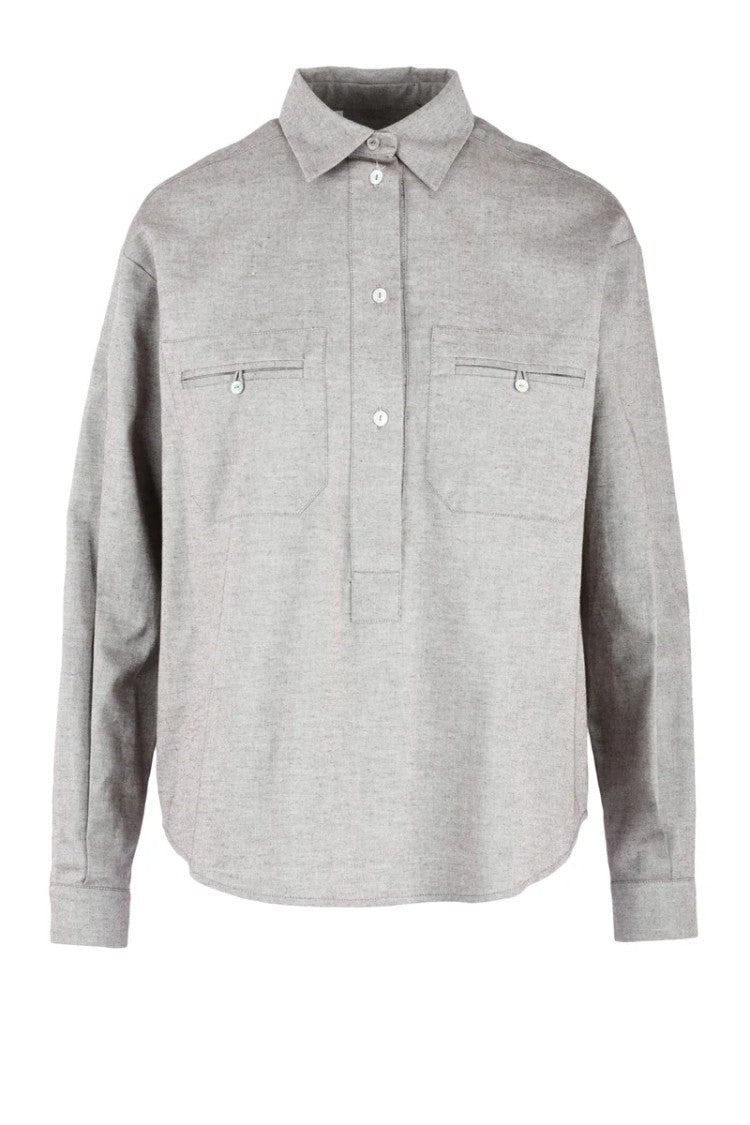 Barba Napoli Shirt Viscose/Cotton/Cashmere - Grey