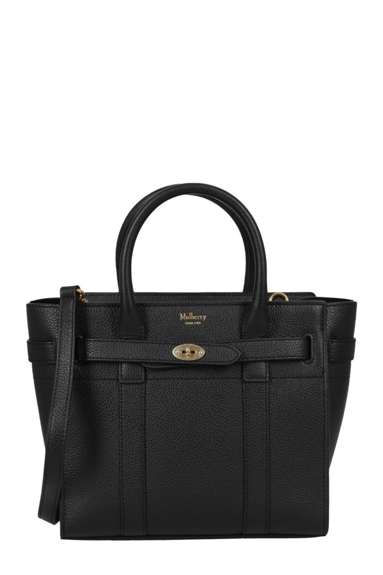 Mulberry Mini Zipped Bayswater Small Bag In Classic Grain Leather
