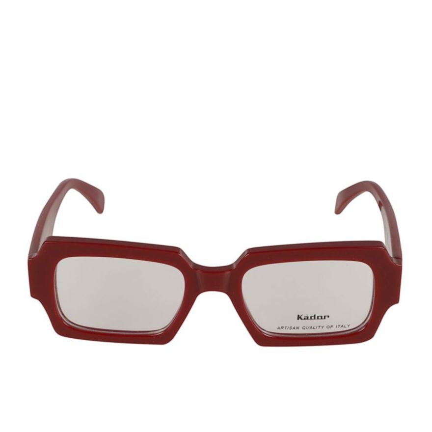 Kador Evy Bold Geometric Eyeglasses In Deep Burgundy