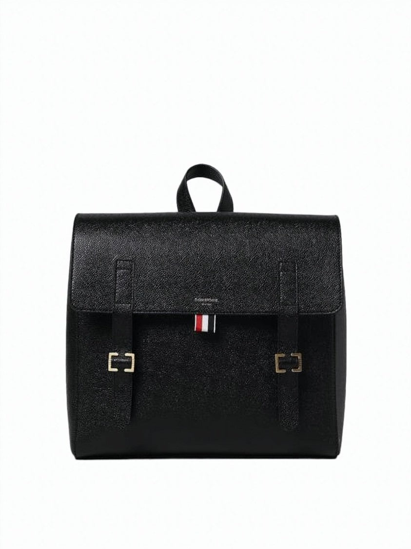 Thom Browne Textured Calf Leather Backpack With Structured Design