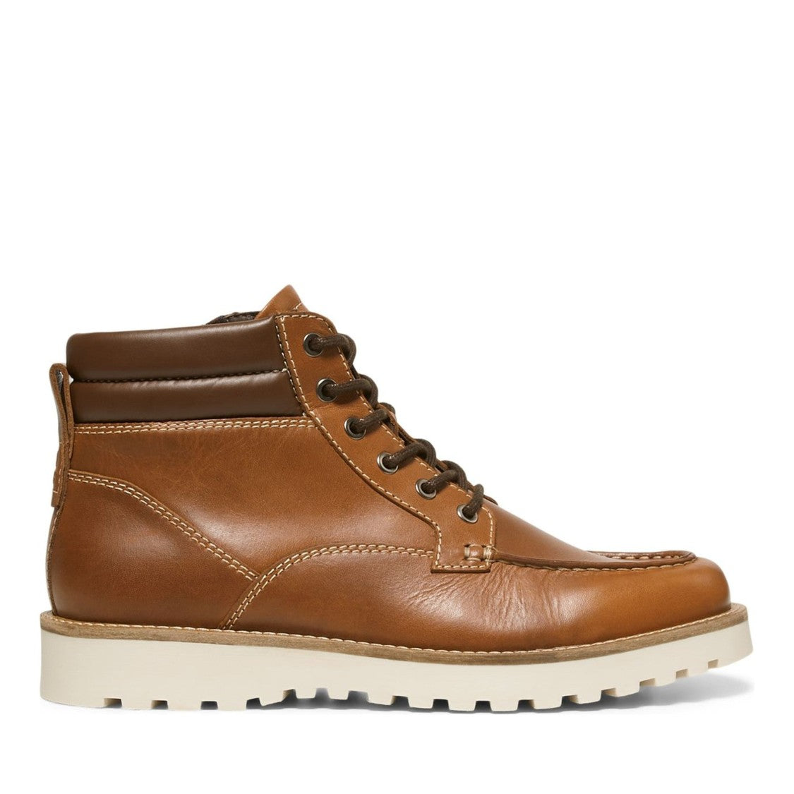 Marc O'polo Brown Jack 11A Leather Lace-Up Side Zip Boots