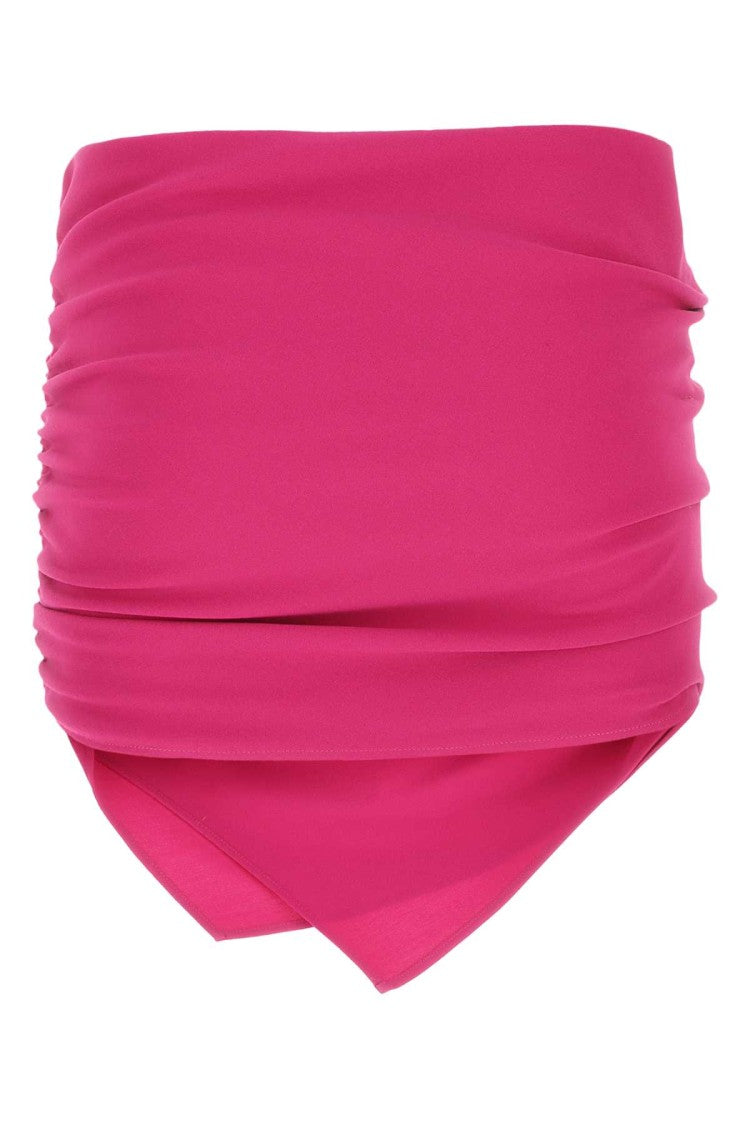 The Attico Tyrian Purple Stretch Polyester Mini Skirt