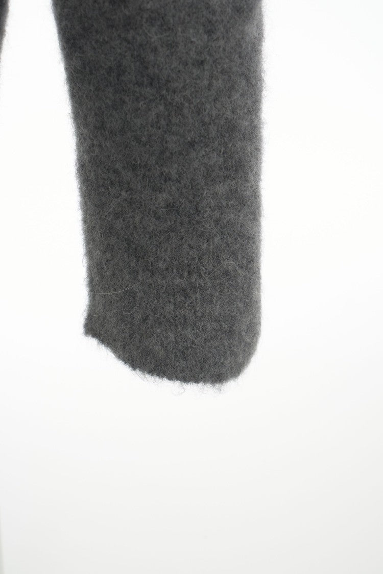 Atomo Factory Luxurious Virgin Wool Cardigan With Textured Knit And V-Neckline