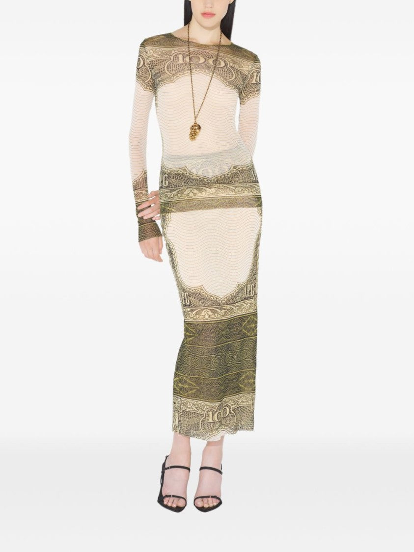 Jean Paul Gaultier Multicolour Silk And Nylon Printed Top