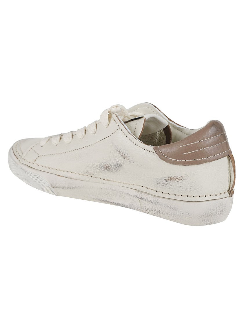 Philippe Model Prld.Dv01 Distressed White Leather Sneakers