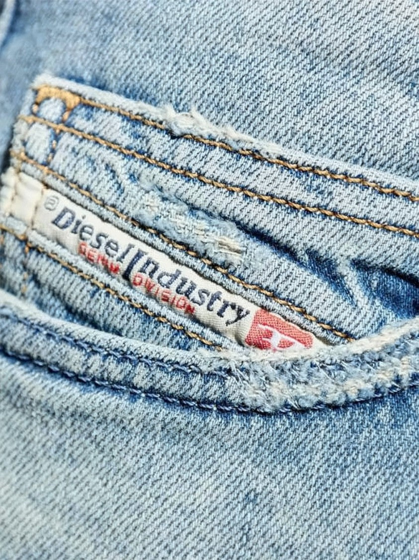 Diesel Faded Light Blue Denim Pants