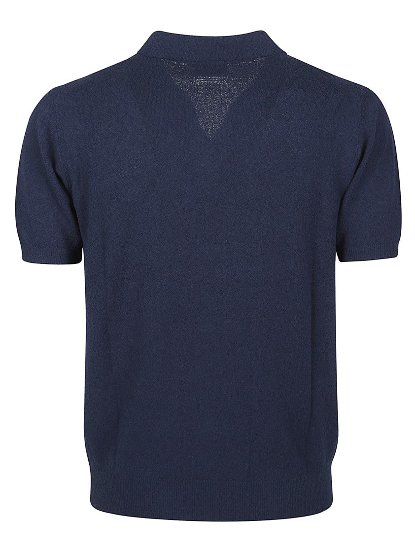 Drumohr Short Sleeve Jhonny Cotton-Blend Polo Shirt