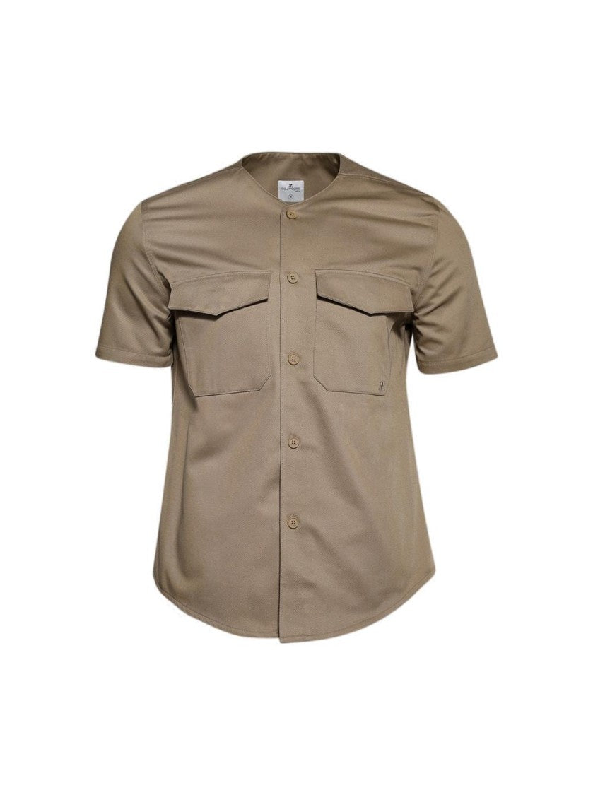 Courrèges Baseball Short Sleeves Shirt Beige