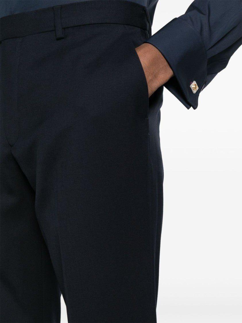 Paul Smith Two-Piece Blue Wool Suit With Structured Blazer