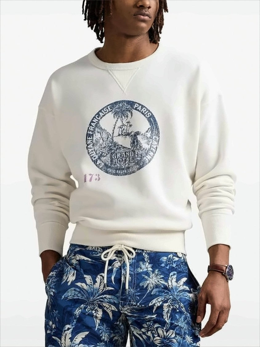 Polo Ralph Lauren Vintage Graphic Long-Sleeve Sweatshirt