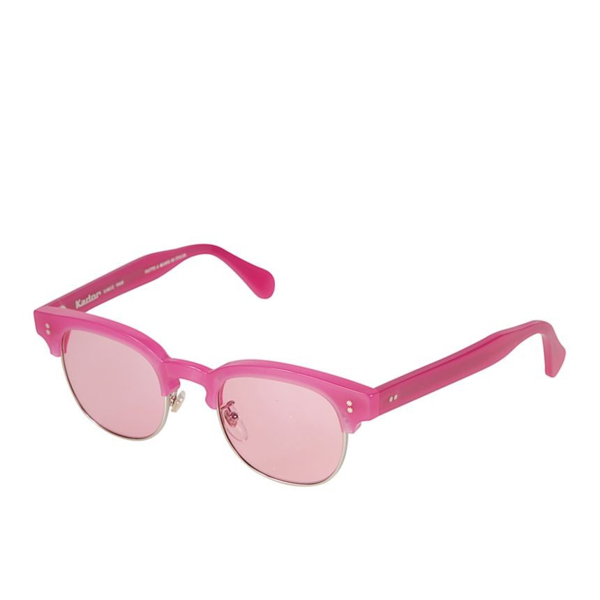 Kador Woody Cm Translucent Pink Clubmaster Sunglasses