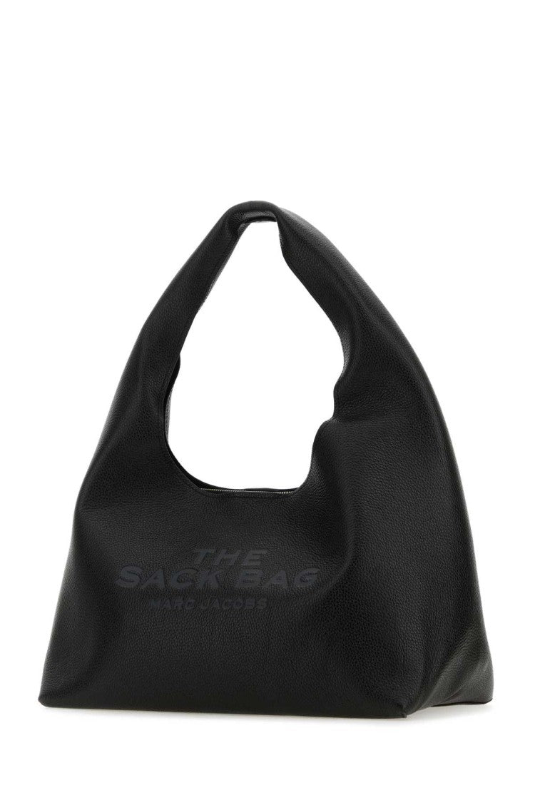 Marc Jacobs Black Leather The Sack Bag Shopping Bag