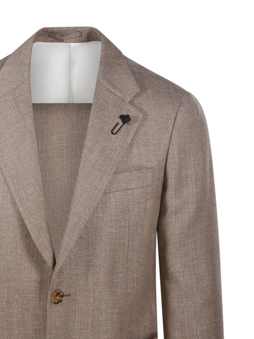 Lardini Tailored Blazer With Notched Lapel