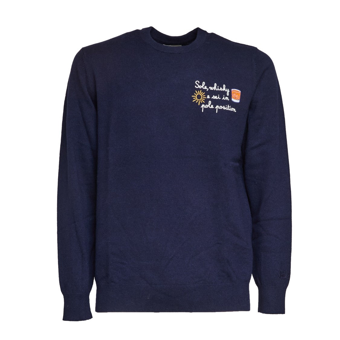Mc2 Saint Barth Heron Sweater With Sun, Whiskey,