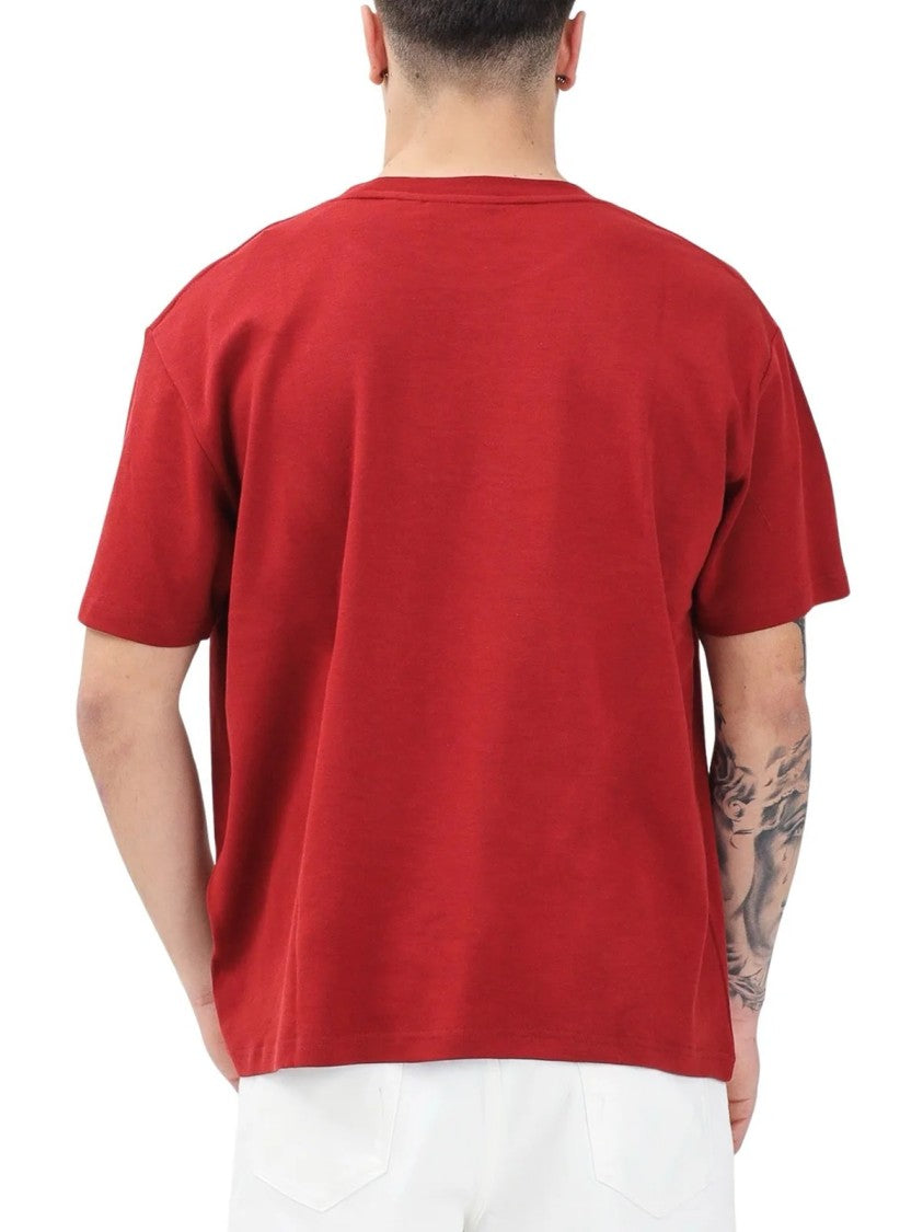 Gcds Red Cotton T-Shirt