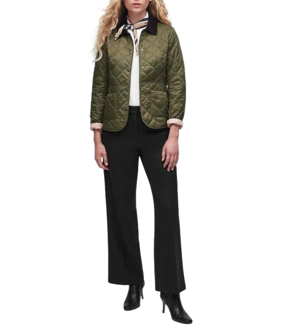 Barbour Deveron Quilt Jacket With Diamond Pattern