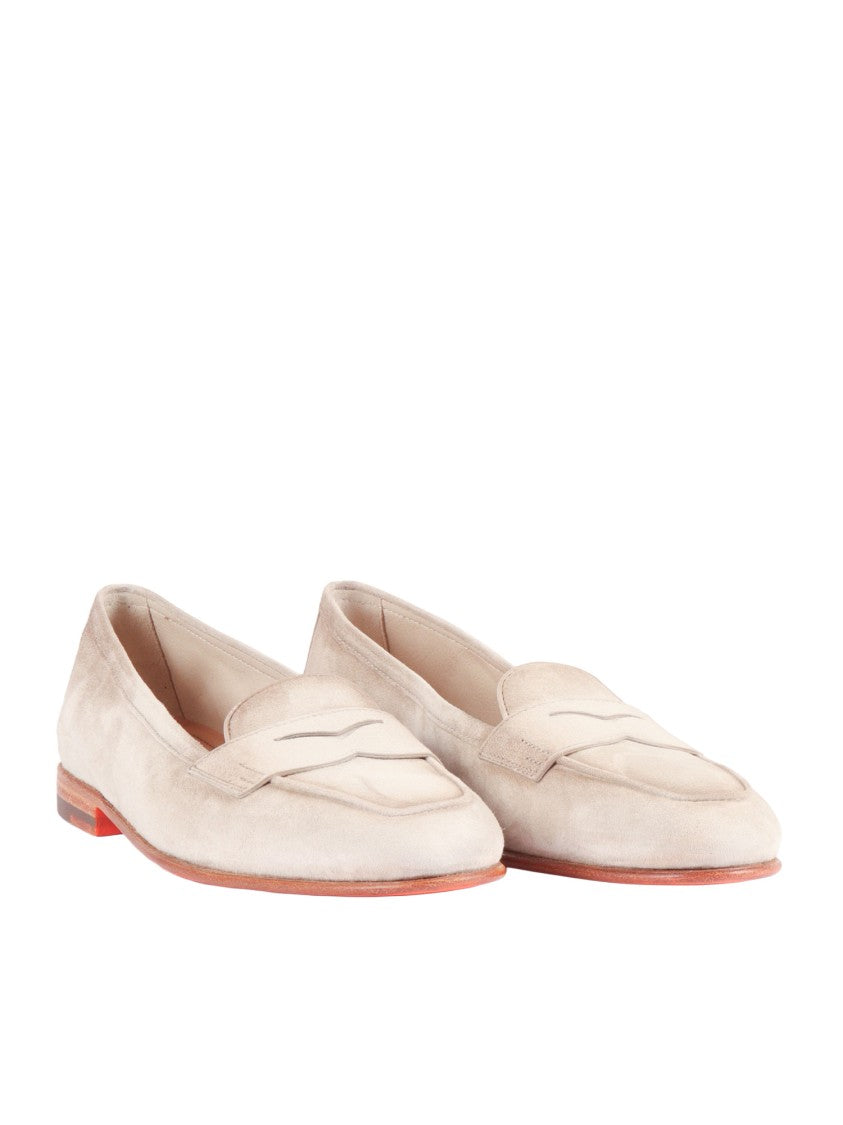 Santoni Carla Low Profile Calfskin Loafers