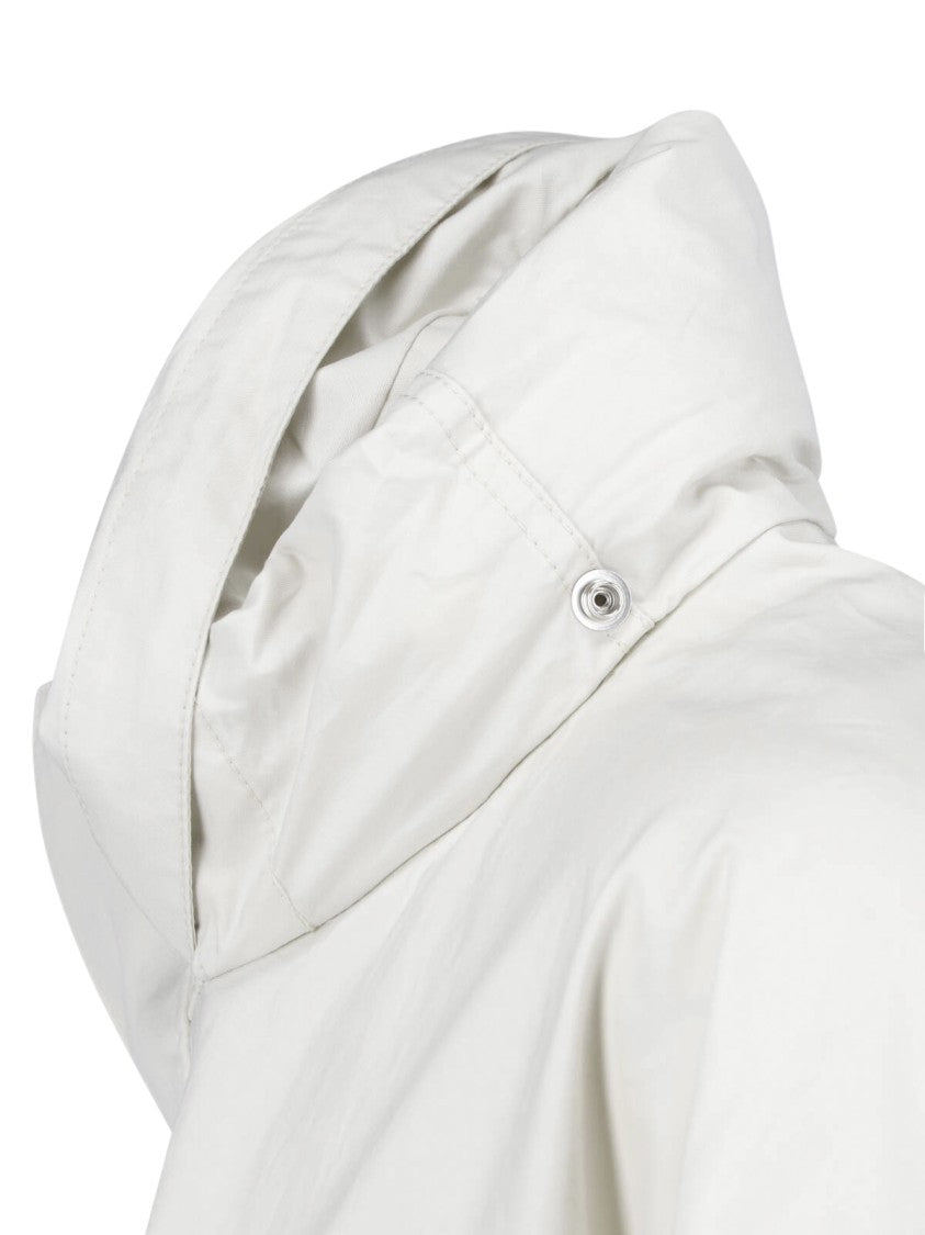 Lemaire Gray Short Ventile Cotton Parka Jacket