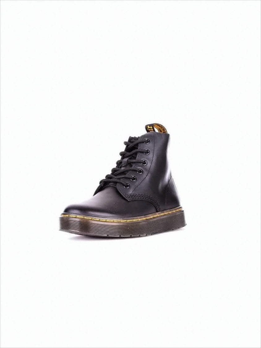Dr. Martens Smooth Leather Ankle Boots With Lace-Up Closure