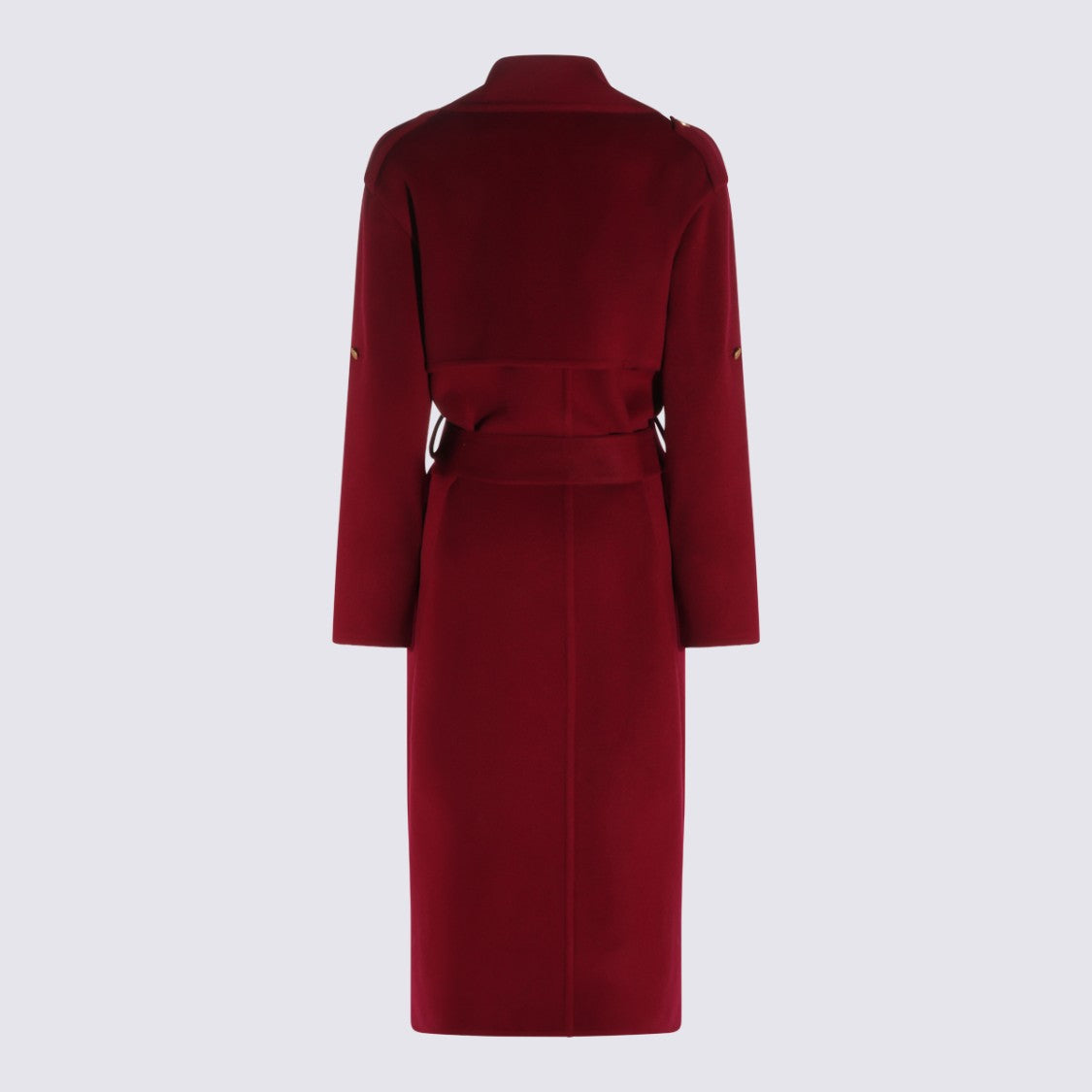 Alberta Ferretti Double-Breasted Long Coat With Gold-Tone Buttons And Tailored Silhouette