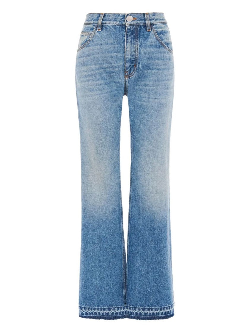 Chloé Cropped Straight-Leg Denim With 5-Pocket Design