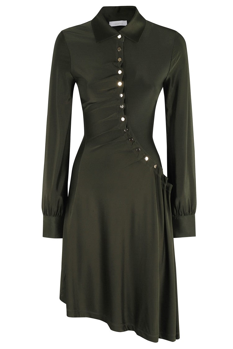 Rabanne Midi Dress With Classic Collar