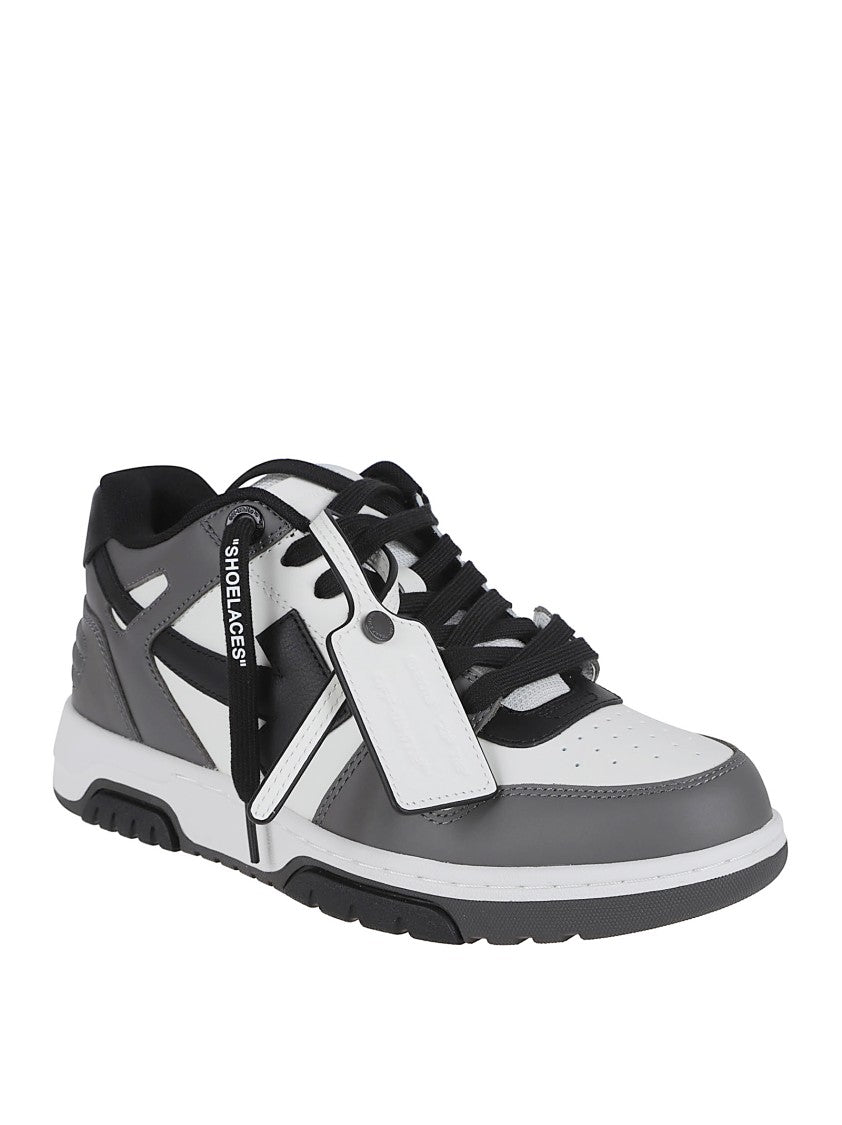 Off-White Leather Low-Top Sneakers